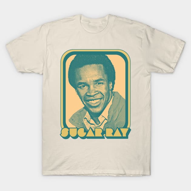 Sugar Ray Leonard  /// Retro Style Black Power Tribute Design T-Shirt by DankFutura